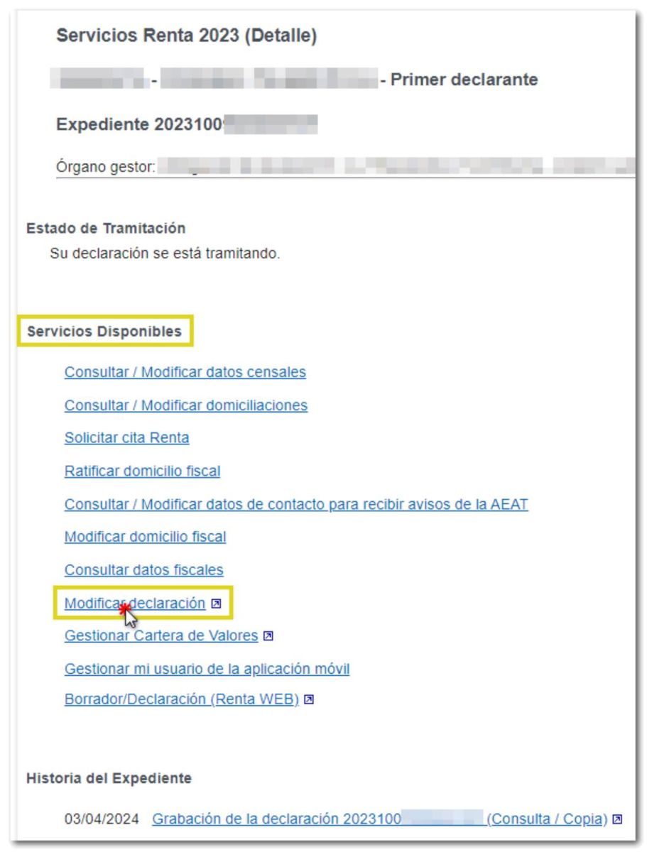 modificar declaración-renta complementaria