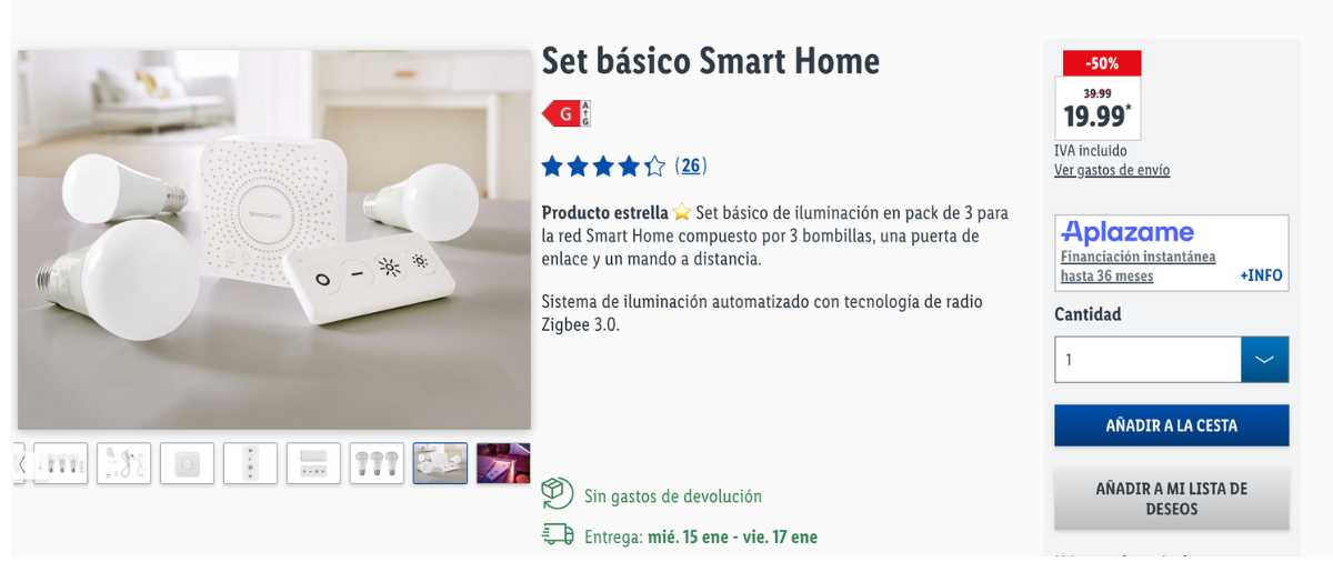 Pack iluminación Lidl