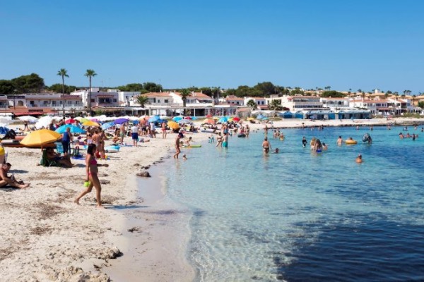Gente en la playa