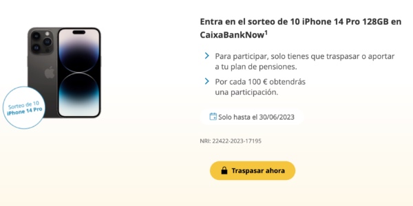 promoción iPhone Caixabank