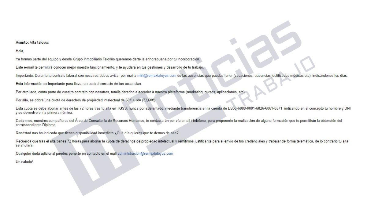 Correo de bienvenida