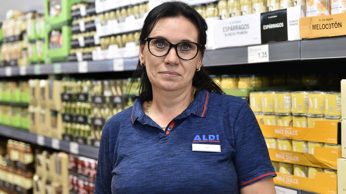 Trabajadora de Aldi