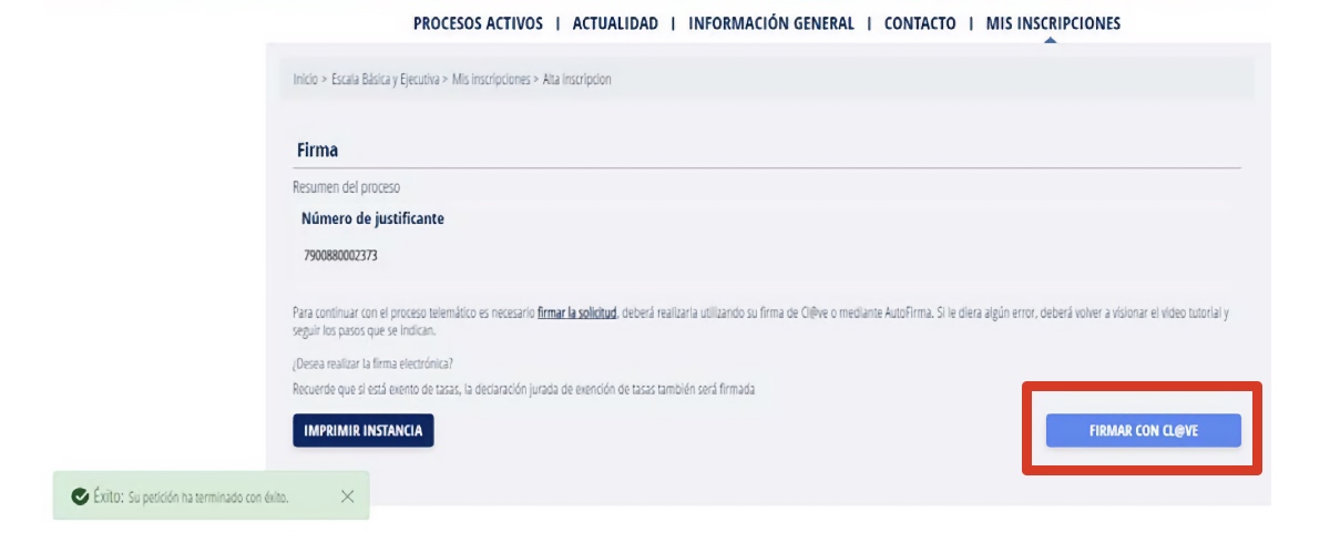 Paso 6, instancia Policía Nacional