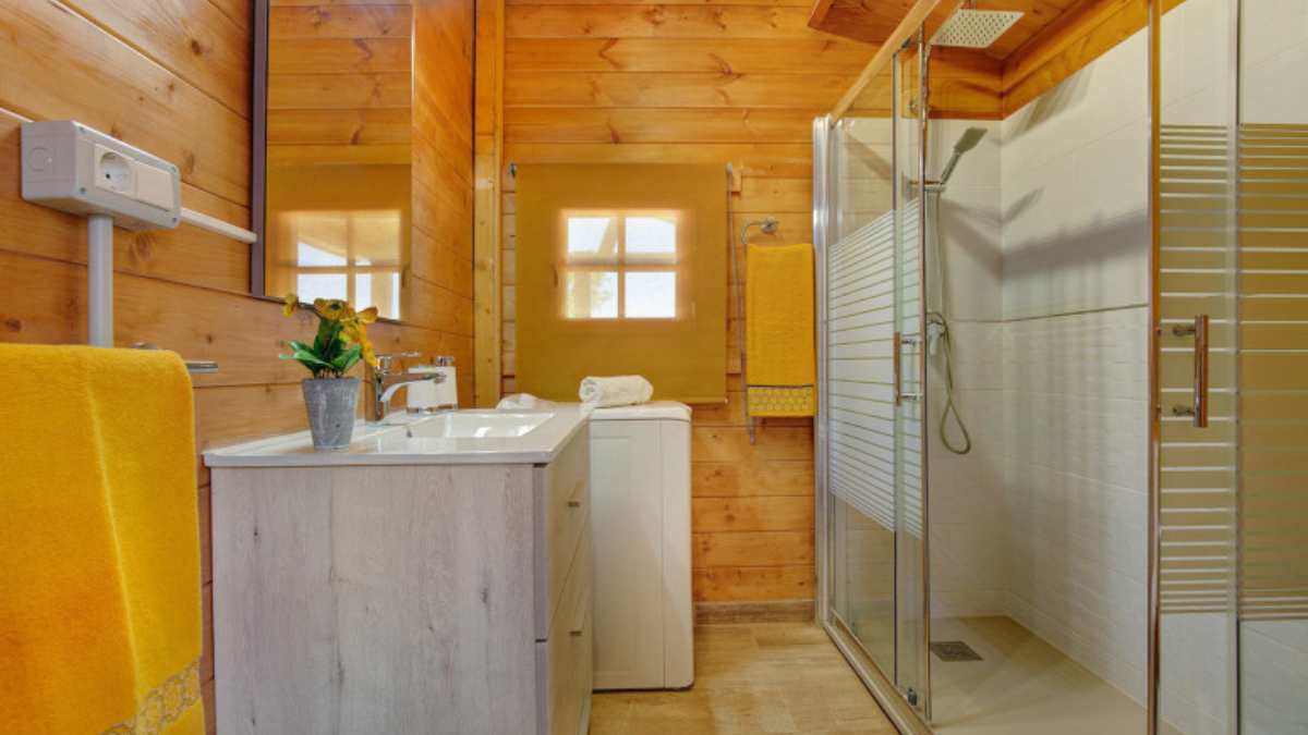 Baño de la casa prefabricada Kay