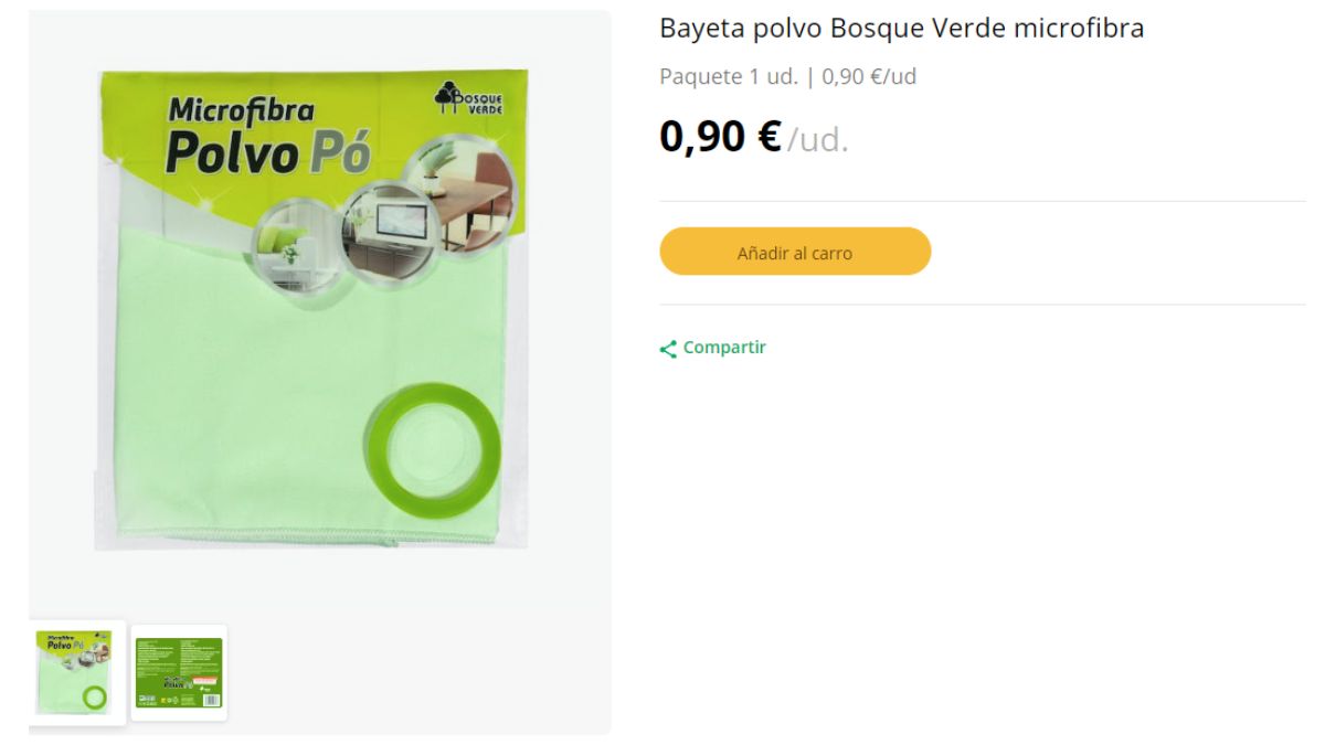 Bayeta Polvo Microfibra Mercadona 
