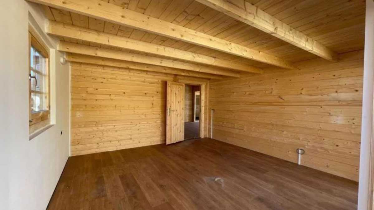 Dormitorio casa prefabricada asturias
