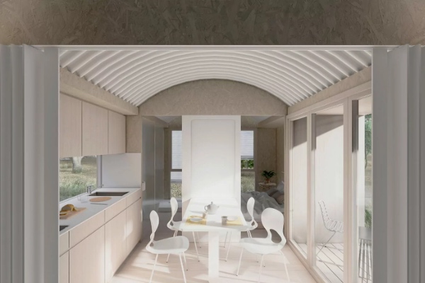 Comedor de la casa modular Wahbi