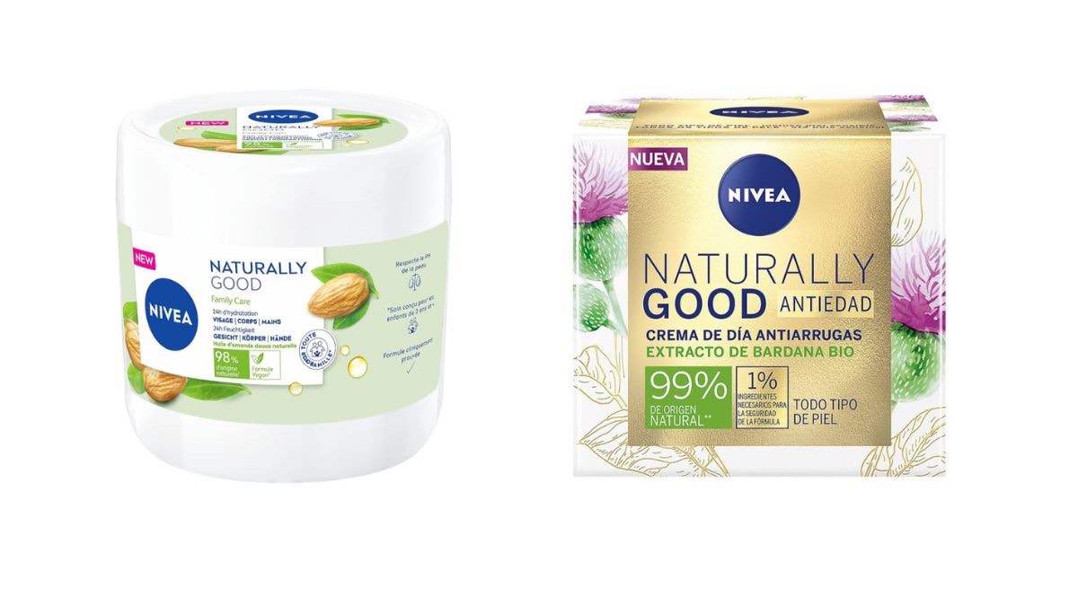 Cremas de Nivea de la línea 'Naturally Good'