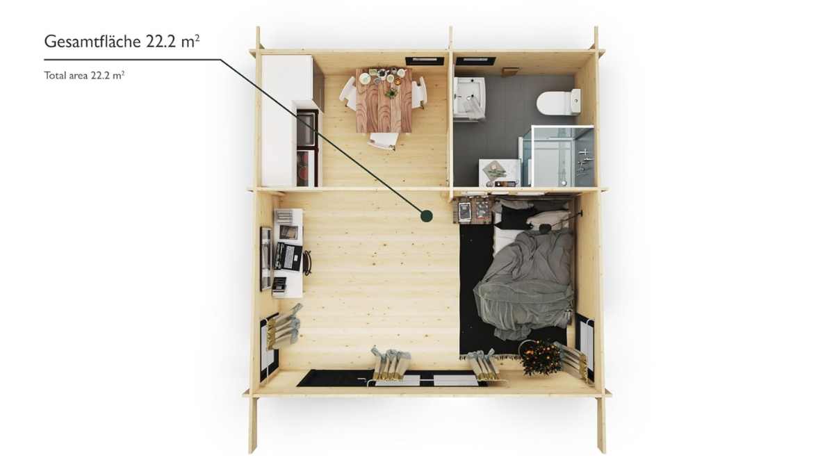 distribución casa prefabricada amazon