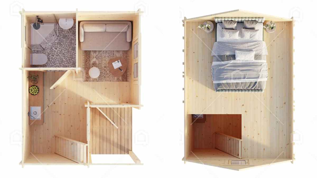 Distribución de la casa prefabricada