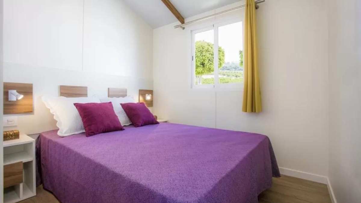 Dormitorio casa prefabricada Pyrénées,