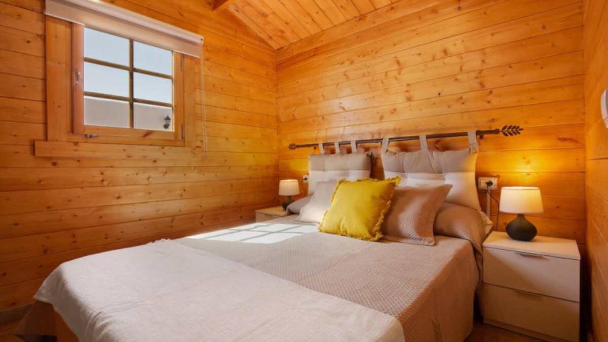 Dormitorio de la casa prefabricada Kay