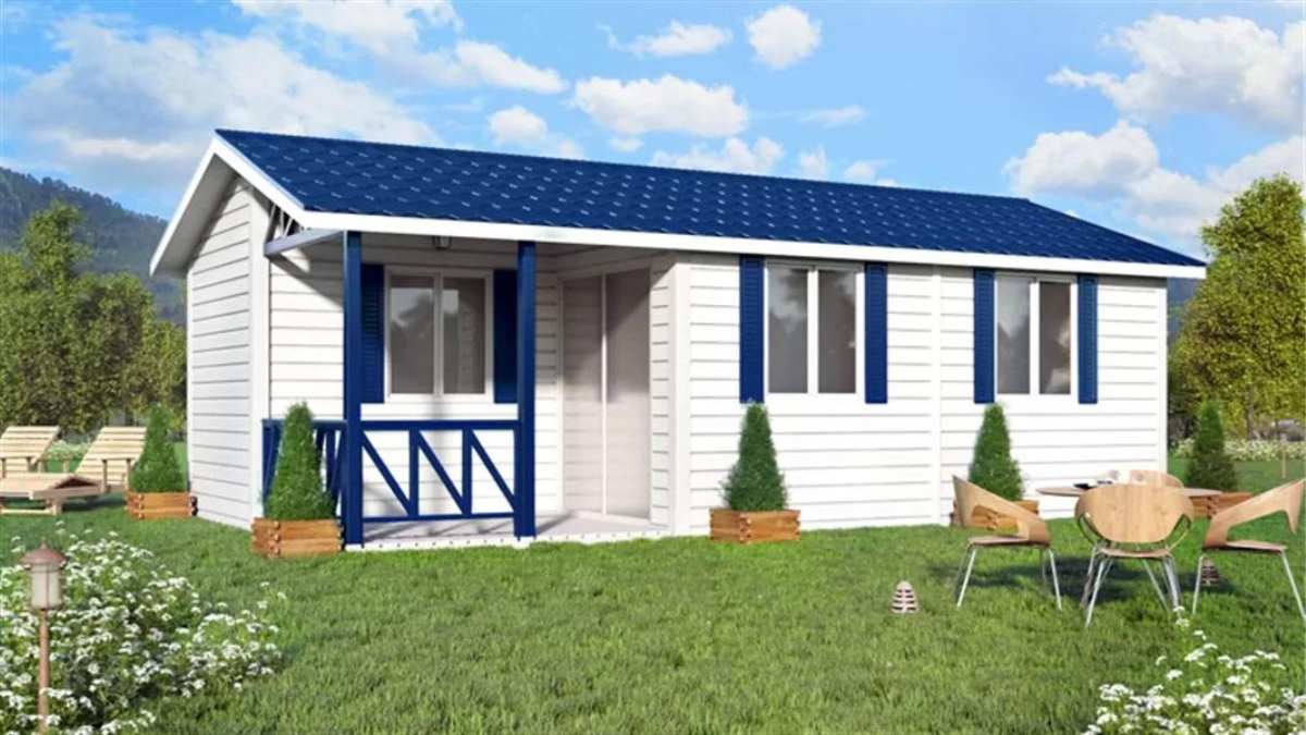 Fachada casa prefabricada Pyrénées,