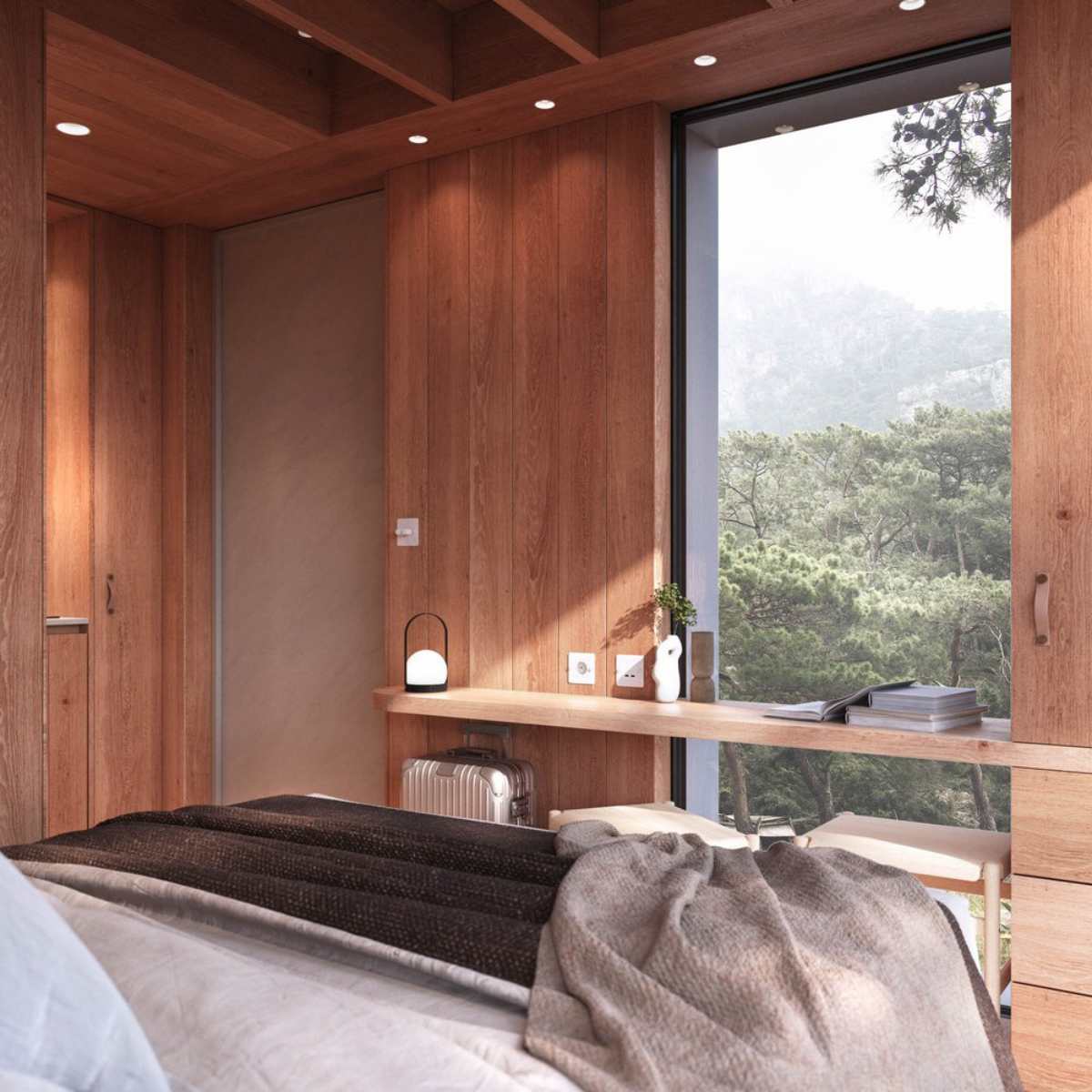 Habitación casa prefabricada nokken