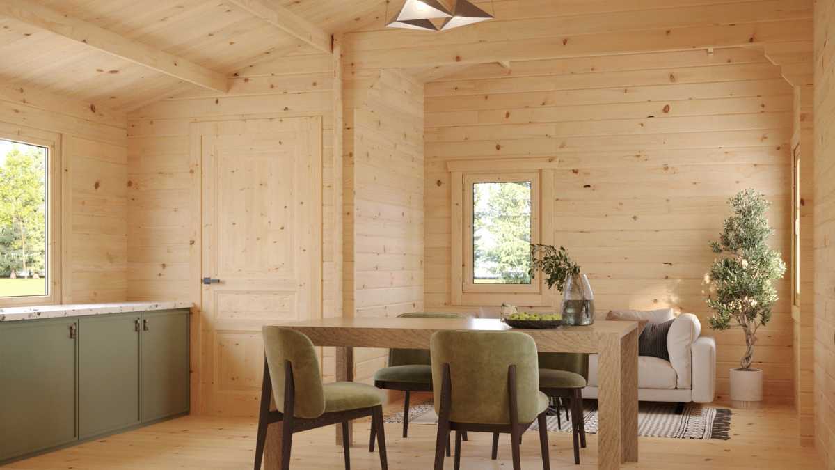 ​  Interior de la casa prefabricada | Foto: Maestro Casas  ​
