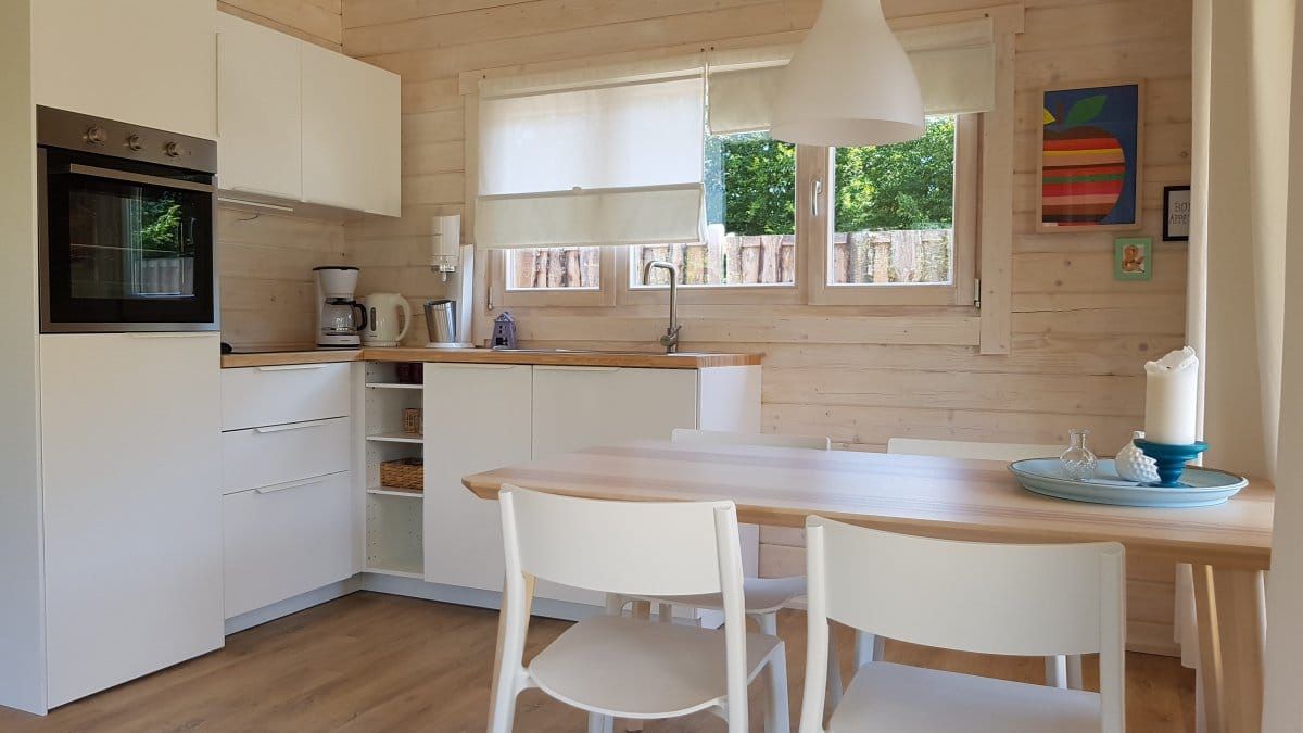 Interior casa prefabricada Holiday A | Casetas de Jardin 24