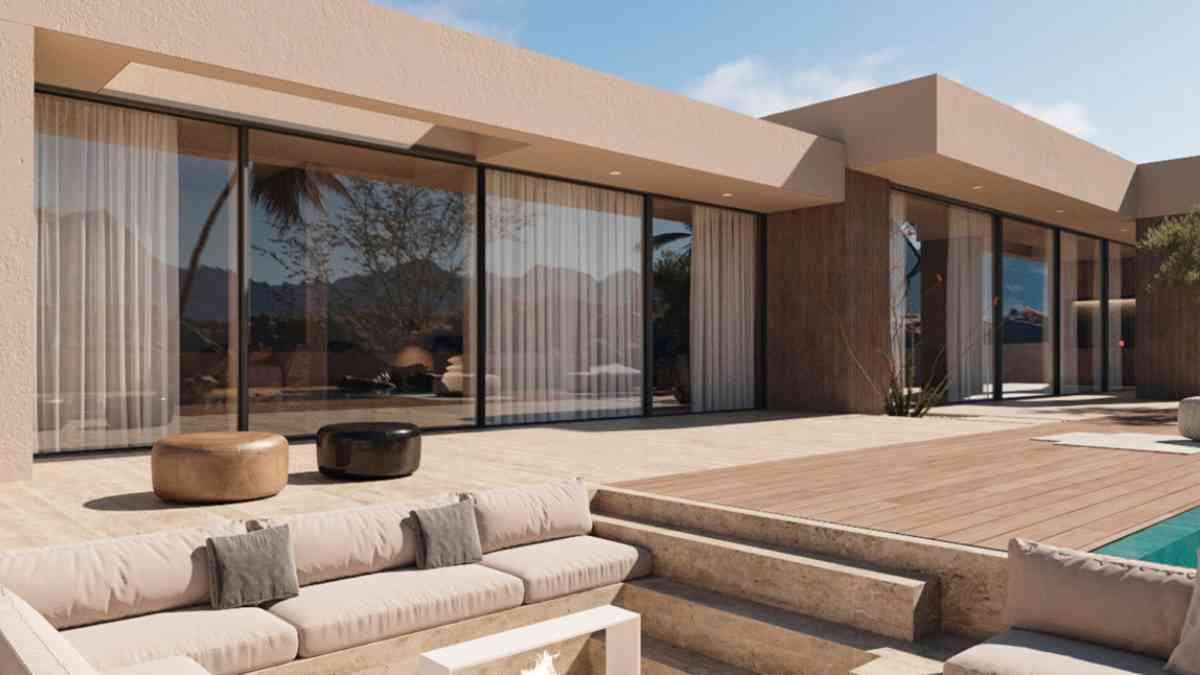 Lateral Casa prefabricada Vilanova | Inhaus