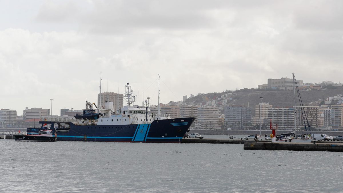 Uno de los barcos donde trabajan los agentes de aduanas