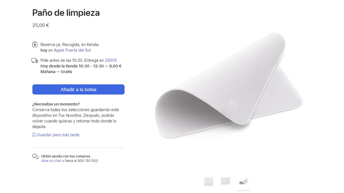 Paño de limpieza Apple