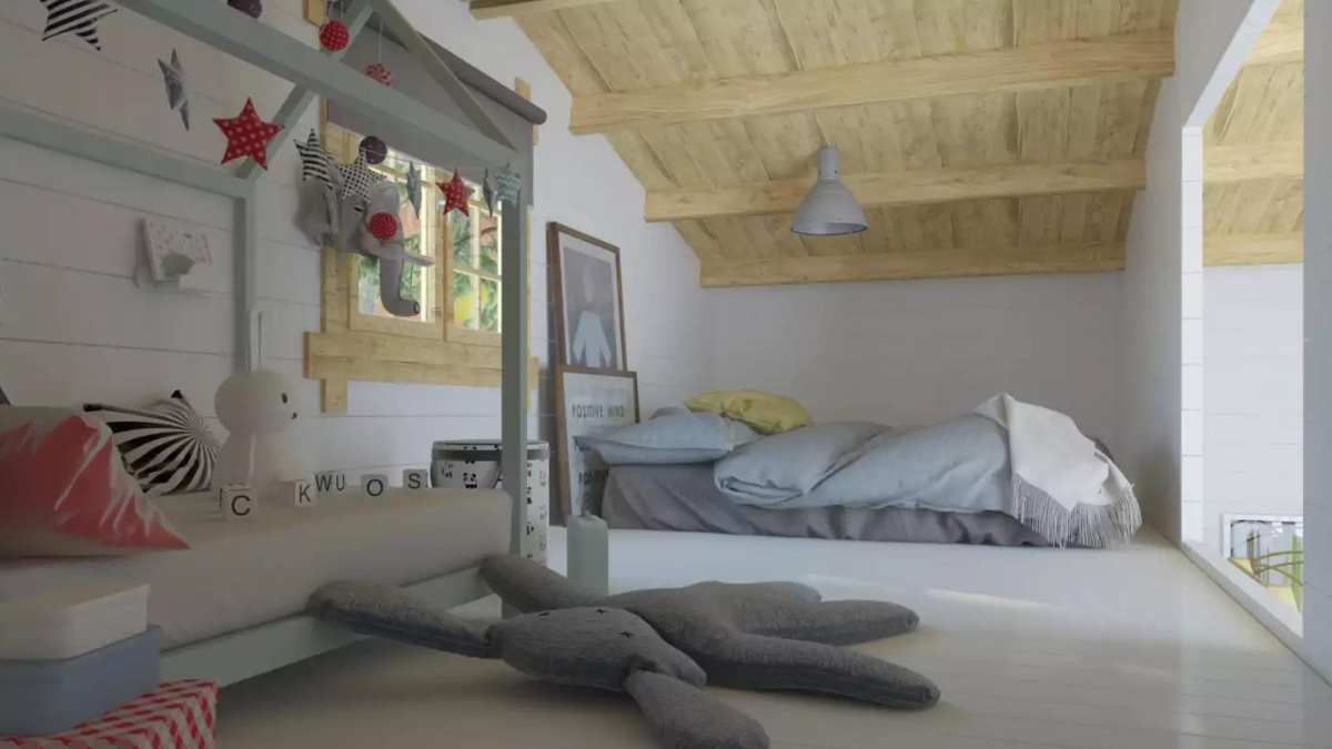 Planta alta de la casa prefabricada Mallorca