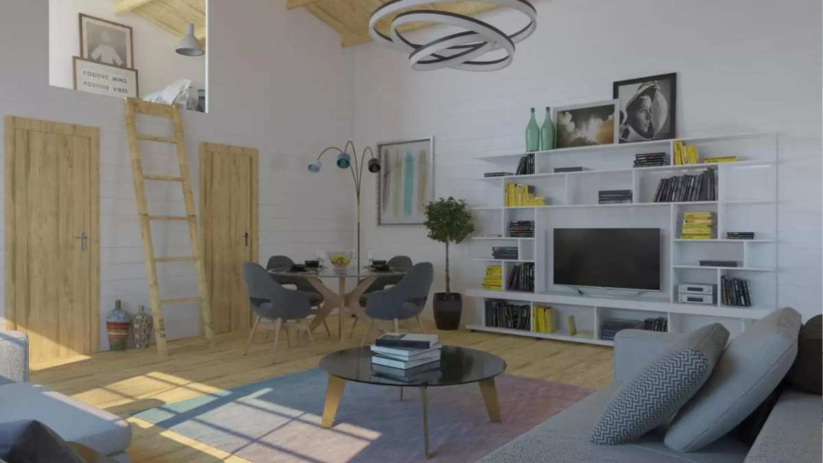 Planta baja de la casa prefabricada Mallorca