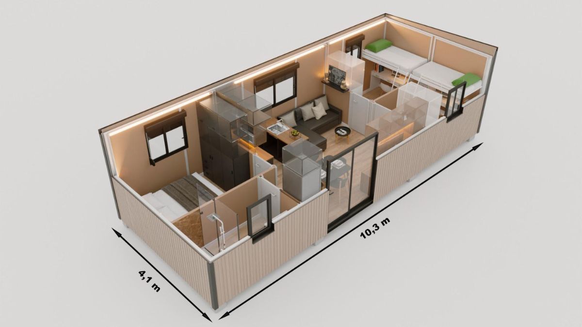 planta casa prefabricada 