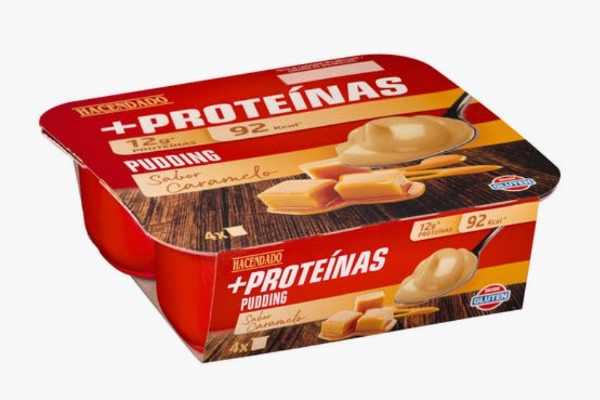 Natillas de proteína Mercadona, pudding caramelo de Hacendado