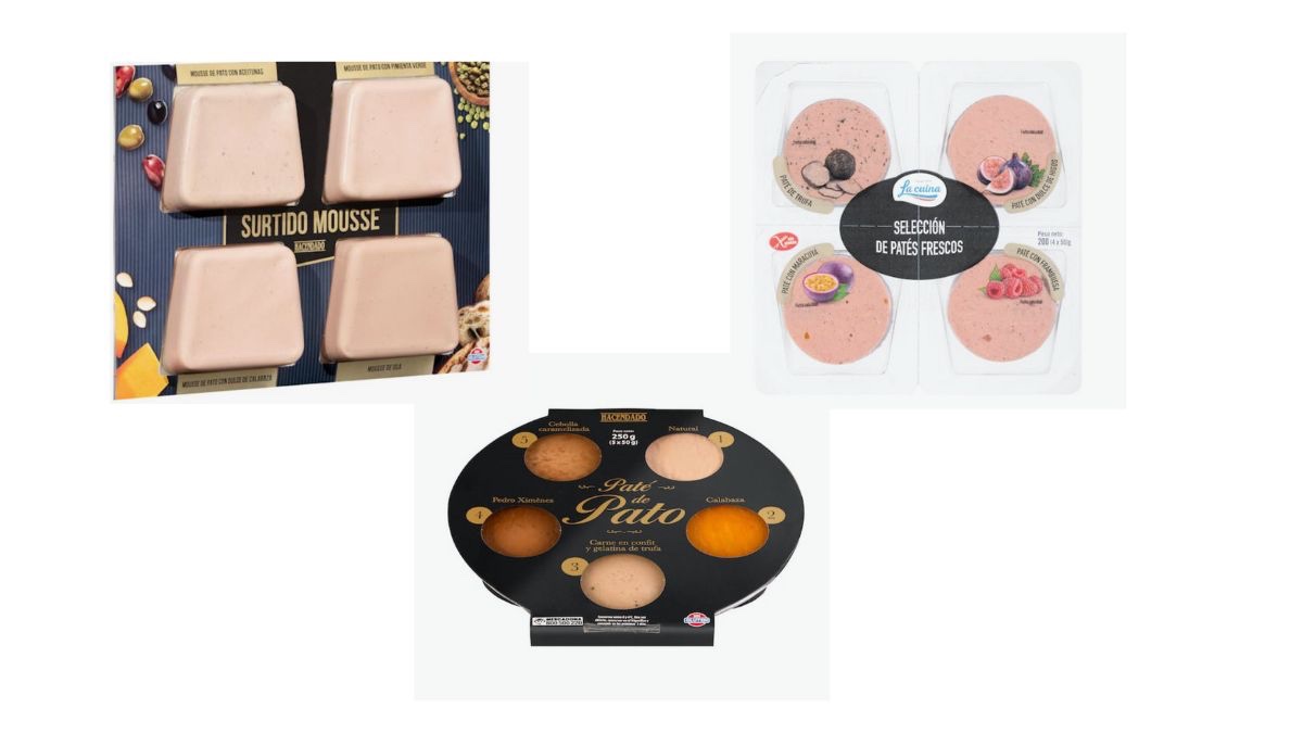 Surtido de patés de venta en Mercadona