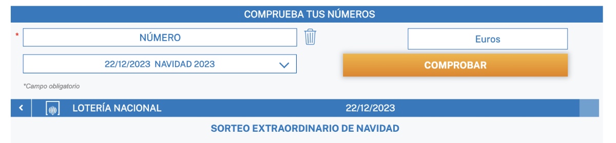 Cómo comprobar la Lotería de Navidad 2023