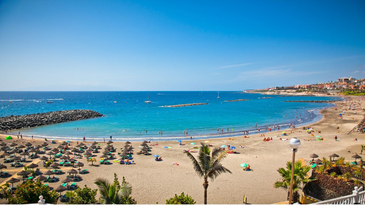 Playa de las Américas en Teneife