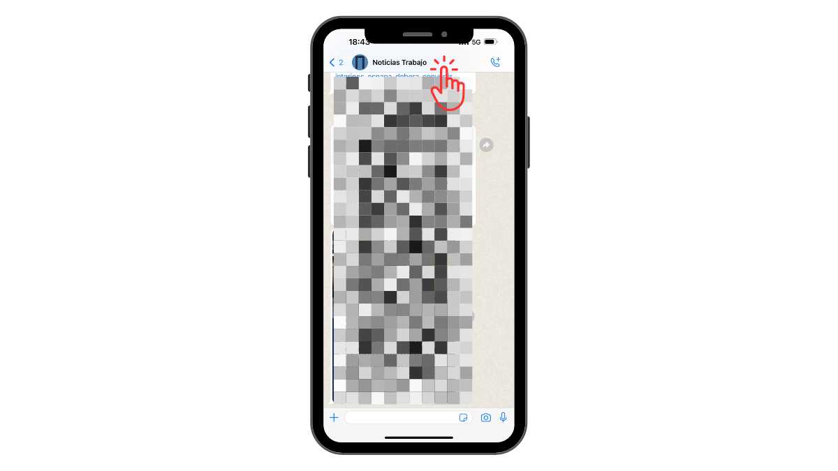 pulsar sobre el nombre del contacto en whatsapp