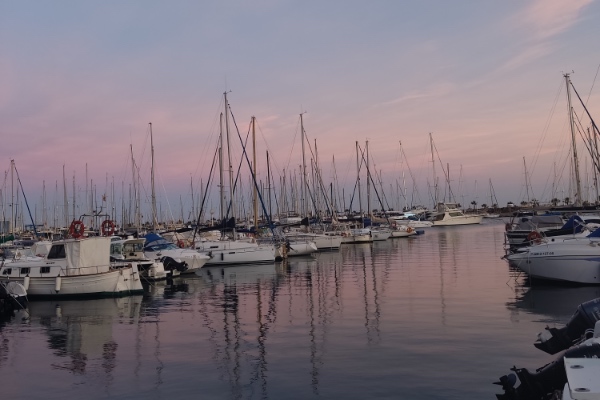 Puerto de Aguadulce, en Roquetas 