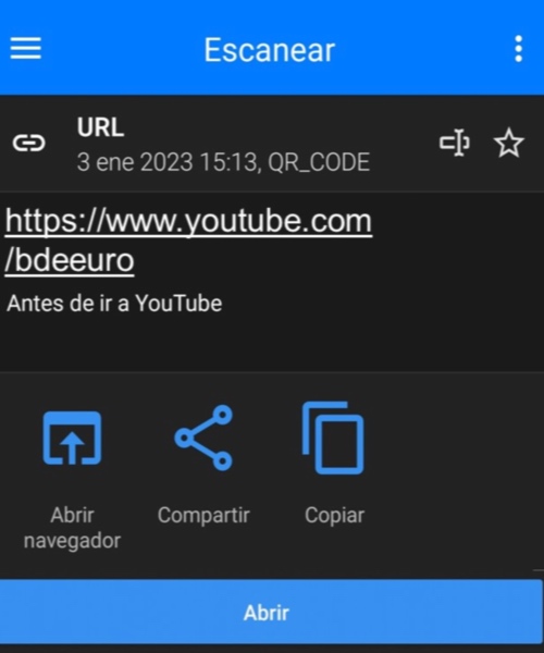Ejemplo de estafa con código QR