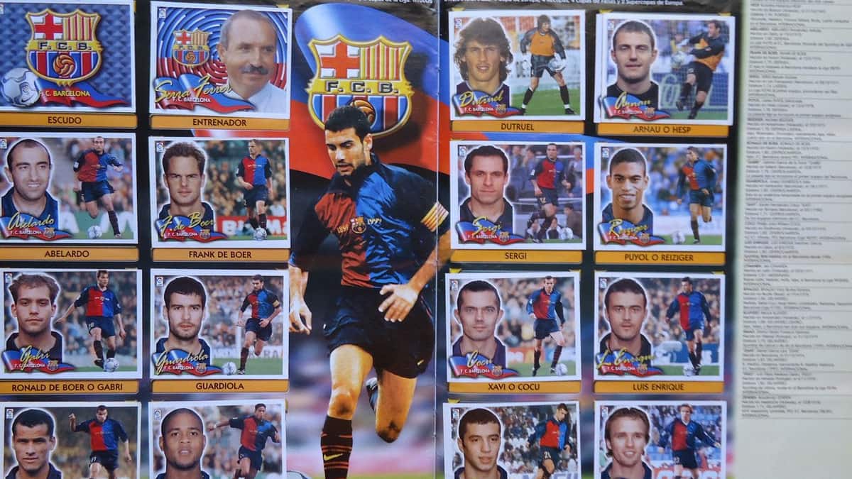 Cromos de futbol temporada 2.000