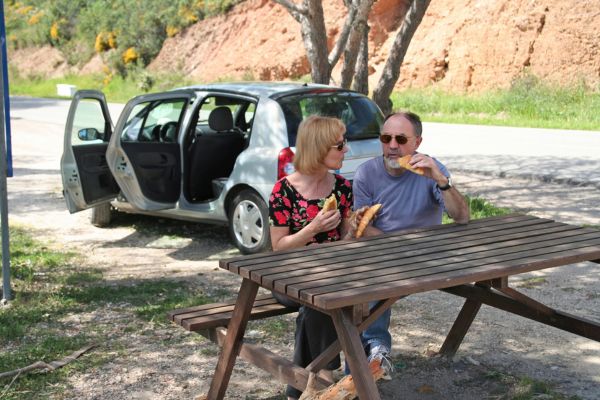 Descandar y hacer paradas en el viaje 