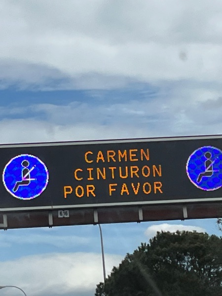 DGT mensaje en carretera