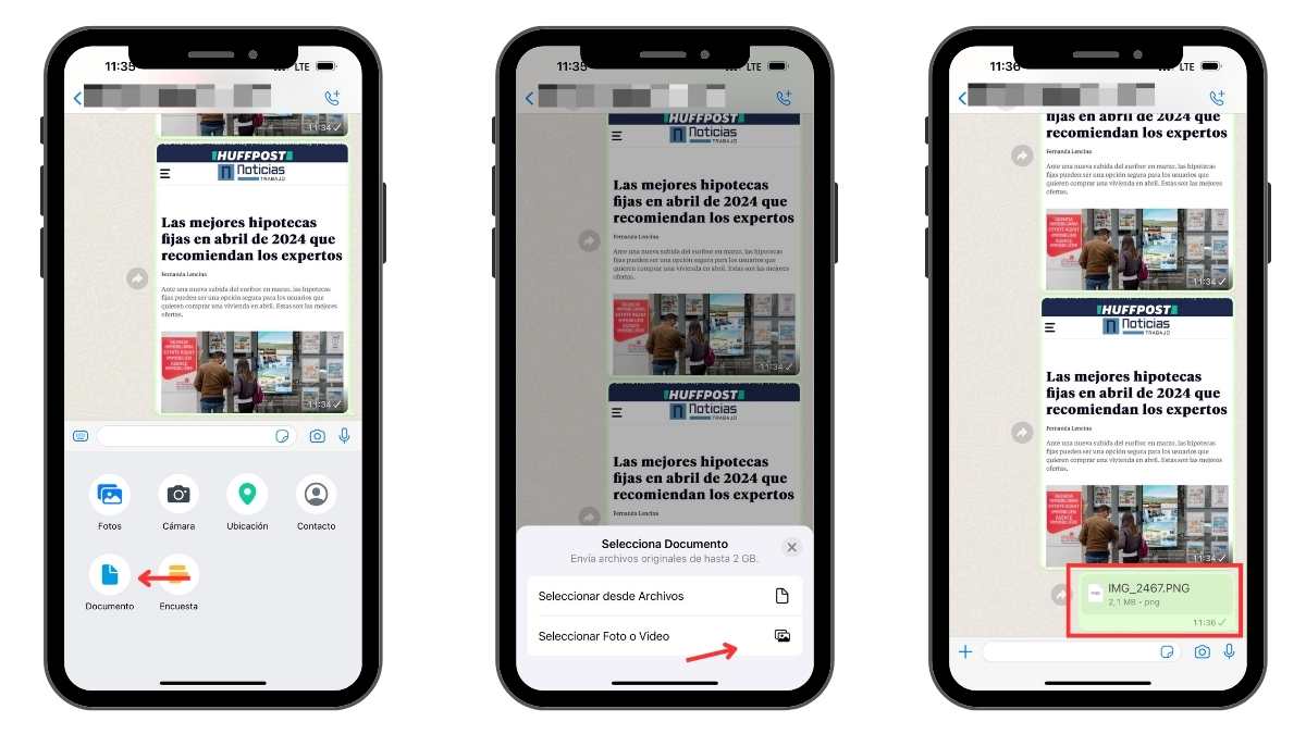 Cómo enviar imagenes por WhatsApp sin que pierdan calidad