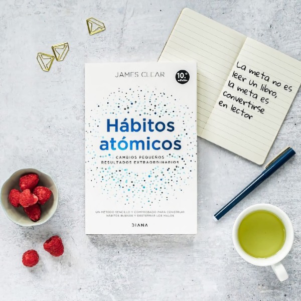 Portada del libro ‘Hábitos atómicos: Cambios pequeños, resultados extraordinarios’