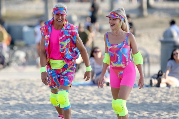 Ryan Gosling y Margot Robbie, en 'Barbie'