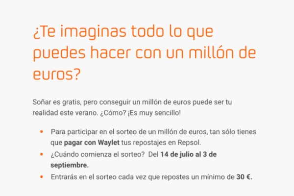 Premio un millón de euros Repsol