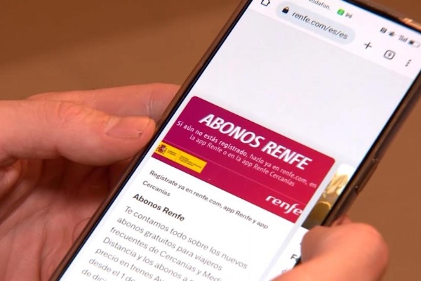 Abono gratuito Renfe