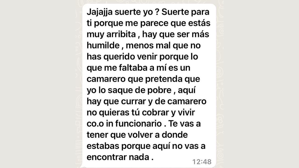 Respuesta hostelero