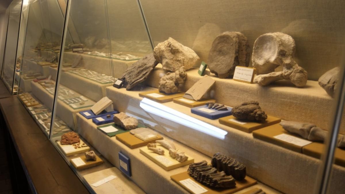 Vitrina del Museo de San Bartolomé en Atienza
