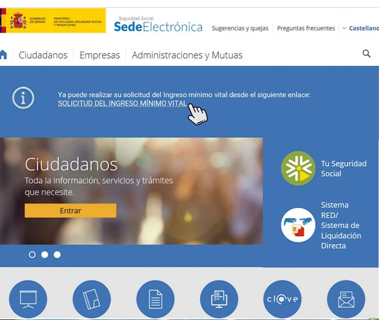 solicitud del ingreso mínimo vital