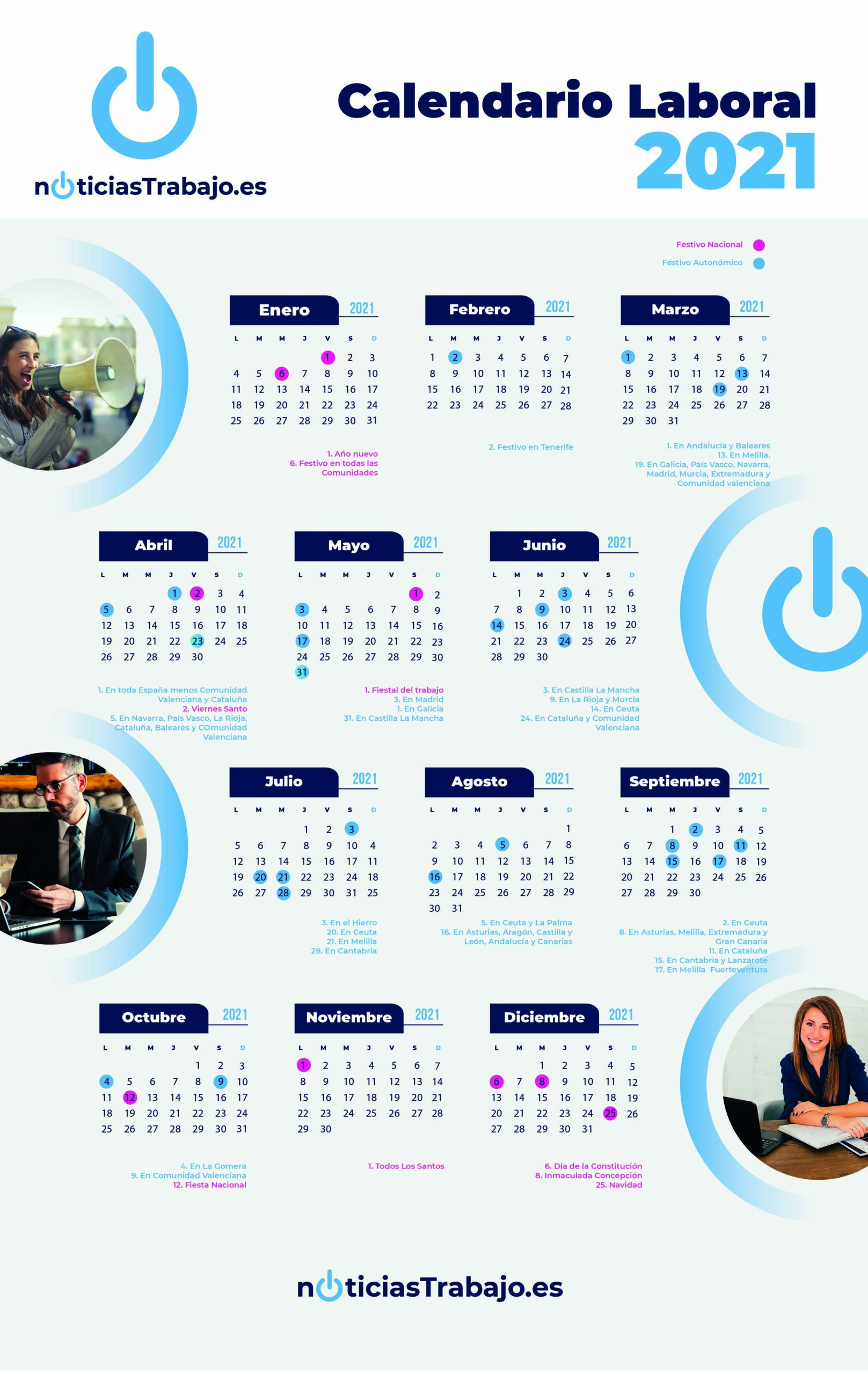 calendario laboral 2021