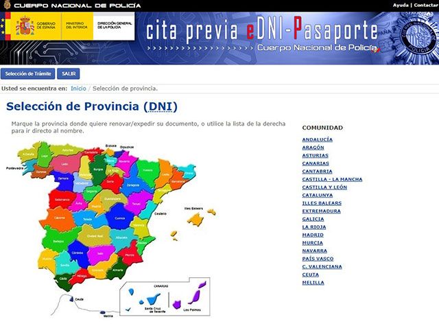 Cita previa DNI