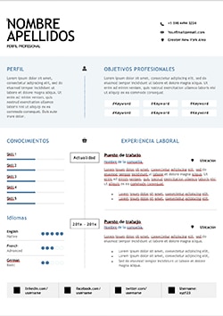 plantilla curriculum formato word