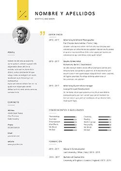 plantilla curriculum formato word
