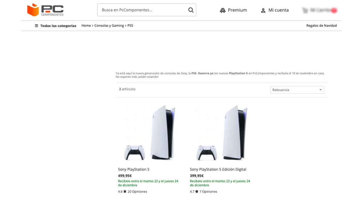 PS5 en Stock