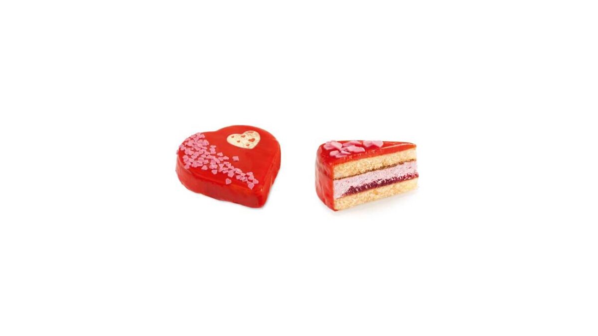 tarta de corazón para San Valentín